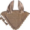 Astonishing adjustable ear bonnets for horses, customized with crystals and string, durable equestrian horse tack