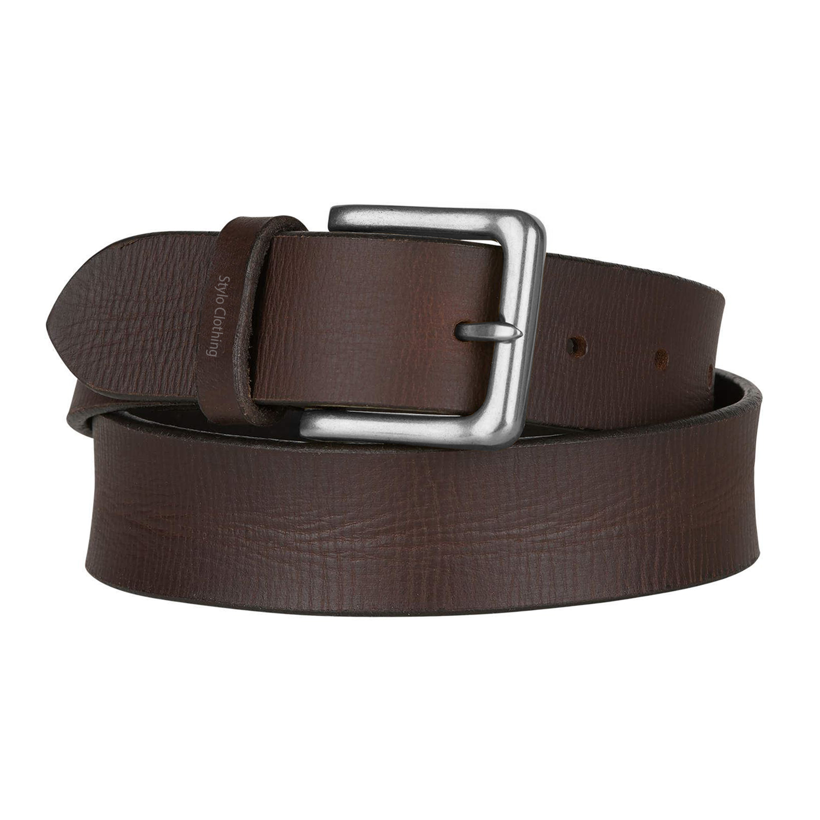 Stylish and versatile brown leather belt with classical design, crafted for durability and elegance