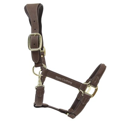 Best Classy Suede Leather Horse Halters Hot Selling 4 Colors