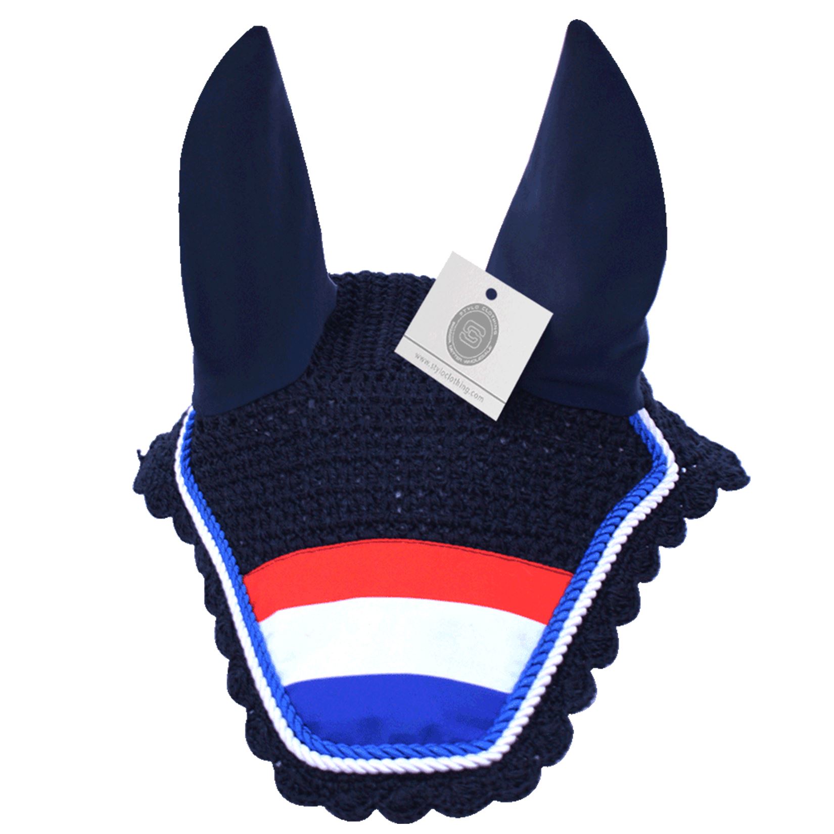 Netherlands flag horse ear bonnet - anti-fly veil with stylish look by Stylo Clothing.