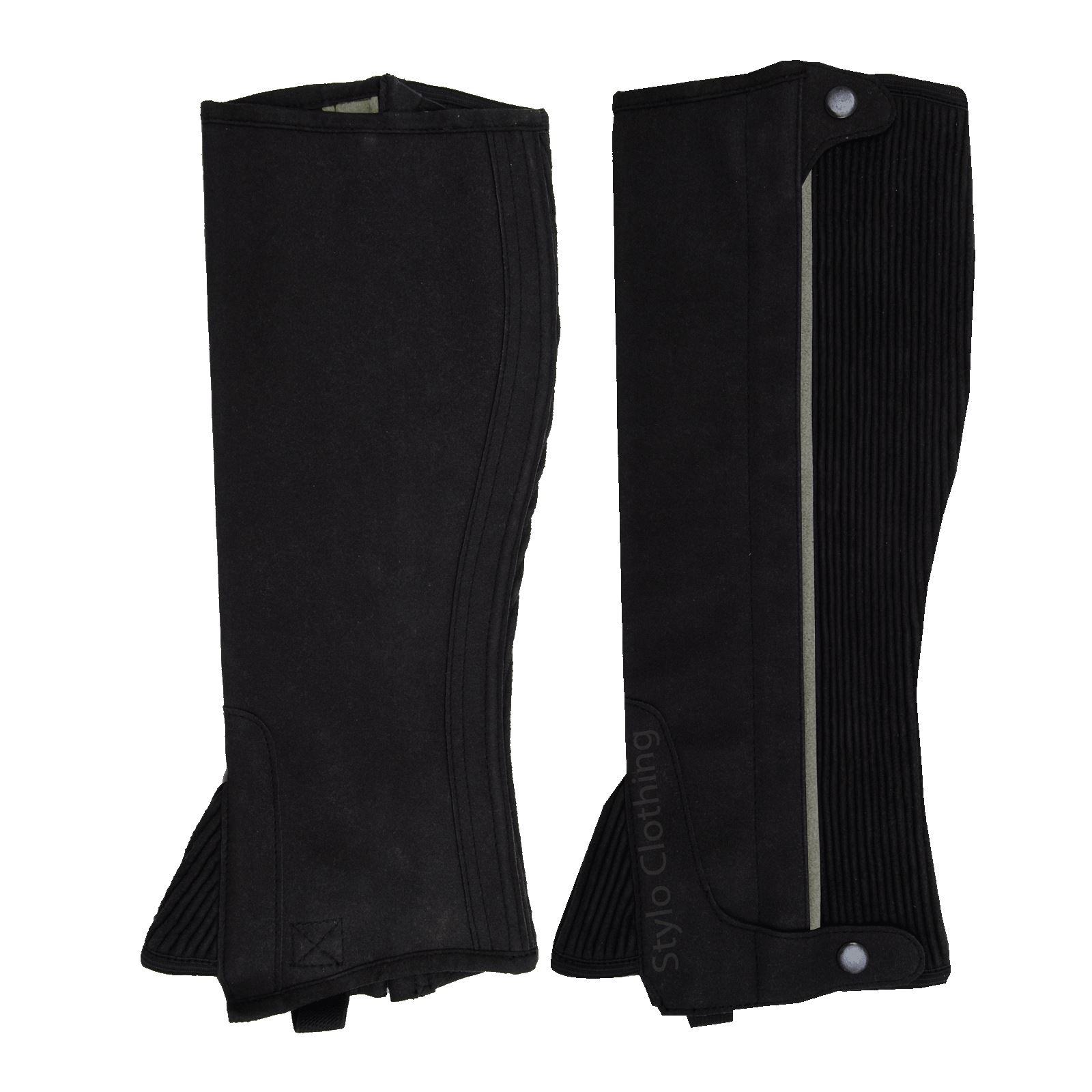 Comfortable-half-chaps-best-zipper-equestrian-riding-equipment-for-riders Discover Stylish and Comfortable leather made protective half chaps for riders, buy online from Stylo Clothing