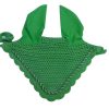 Reliable horse care fly veil ear bonnets with single cord, offering superior comfort and fly protection