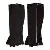 Customized-Amara-Half-Chaps-for-horse-training-riders-leg-protection Durable and protective half chaps for horse training, Amara material with zipper for secure fit, available at Stylo Clothing