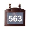 Leather Number Holder with 1 Window - Stylo Clothing