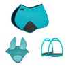 Exclusive All Purpose Horse Matchy Sets in Wholesale, Includes Matching Ear Bonnet, Saddle Pad, and Stirrups