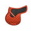 Customized-all-purpose-half-Saddle-pad-cotton-with-neoprene-extra-padding-to-reduce-slippage-equestrian Neoprene Half Saddle Pad - "Premium all purpose half saddle pad, fully customized for riders, available through Stylo Clothing wholesale manufacturer"