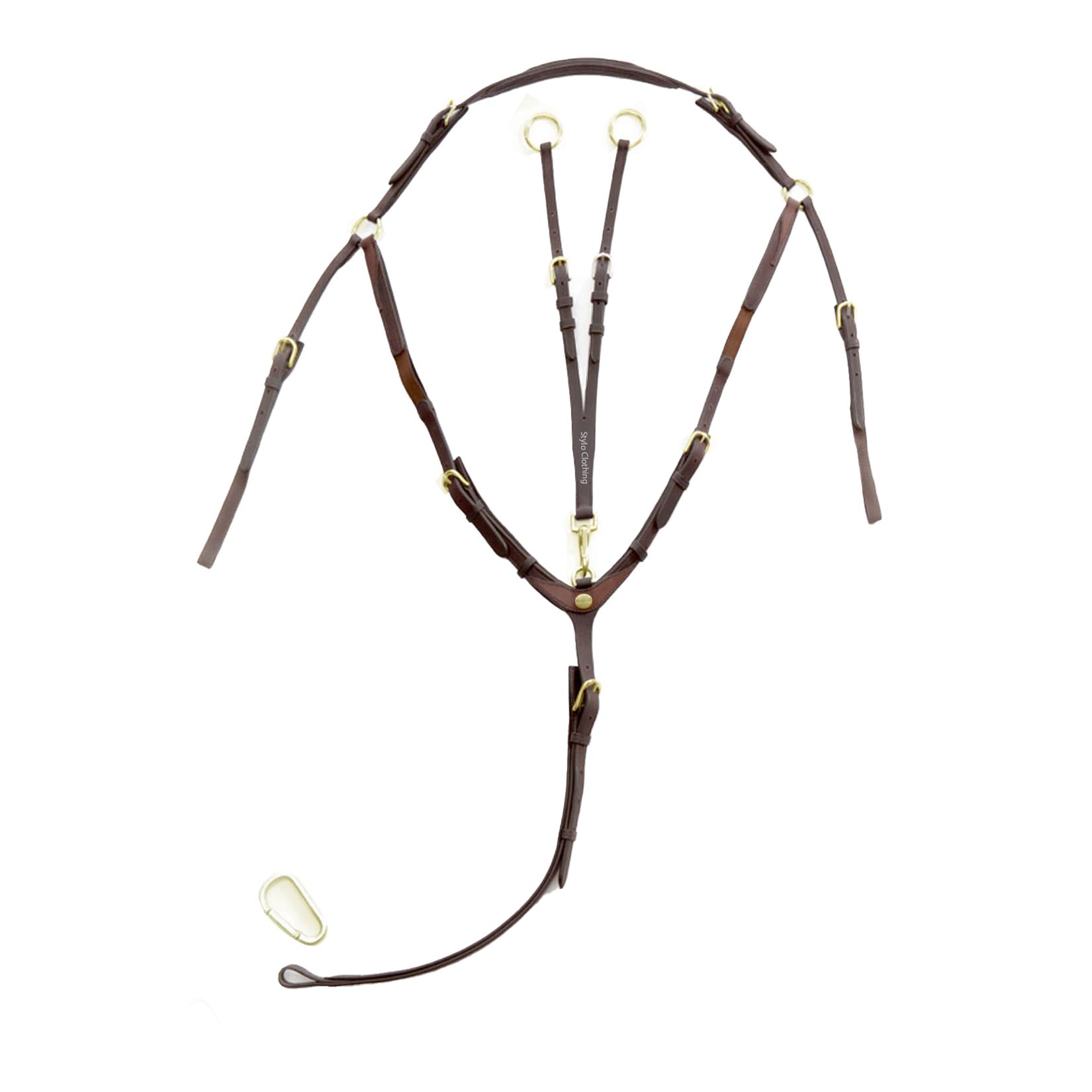 Customized Leather Breastplate by Stylo Clothing Wholesale for Daily Training Equestrian Horse Tack