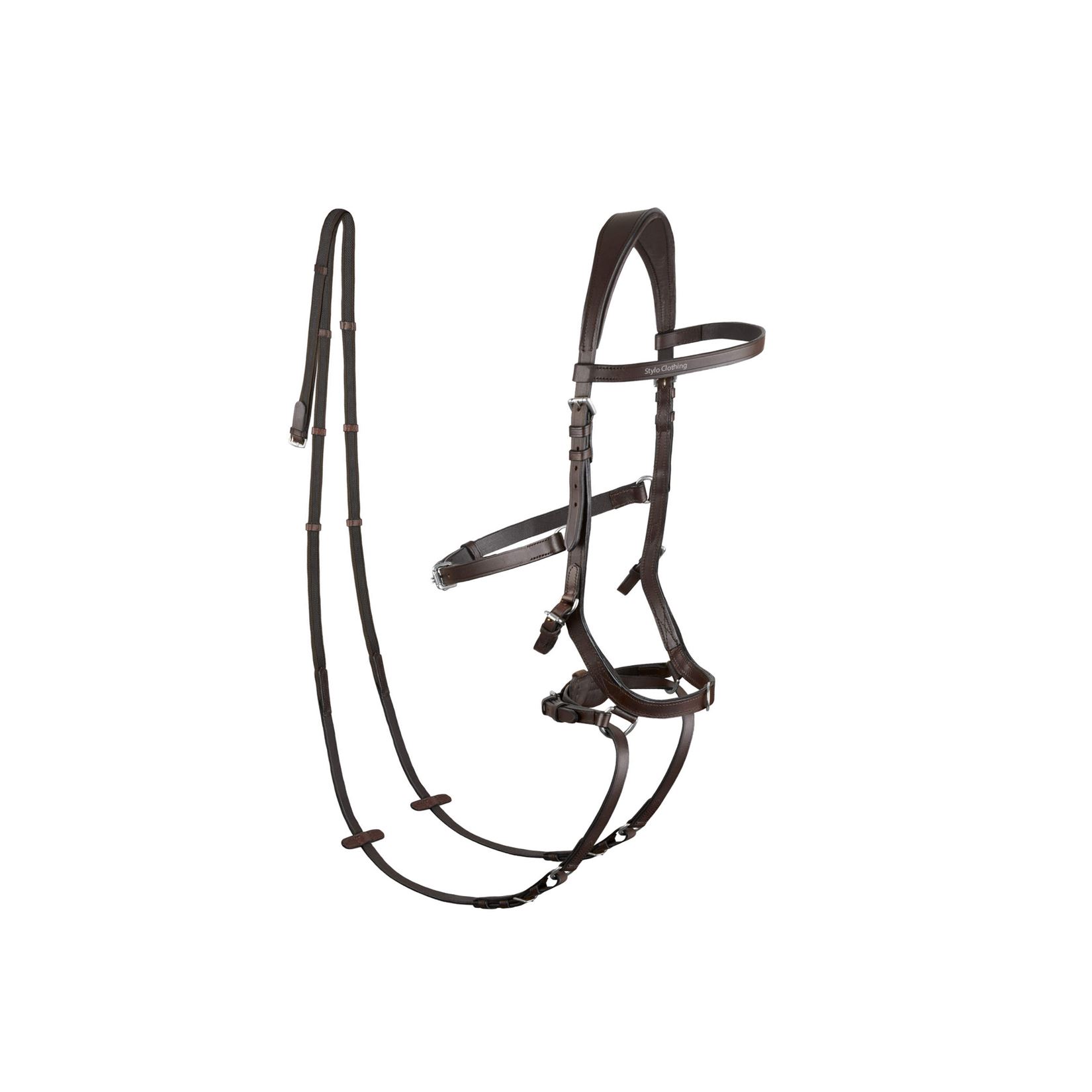 Horse Riding Bridle - Wholesale adjustable horse bridles with sleek design, crafted for English-style equestrian activities, ideal for bulk purchases and customization.