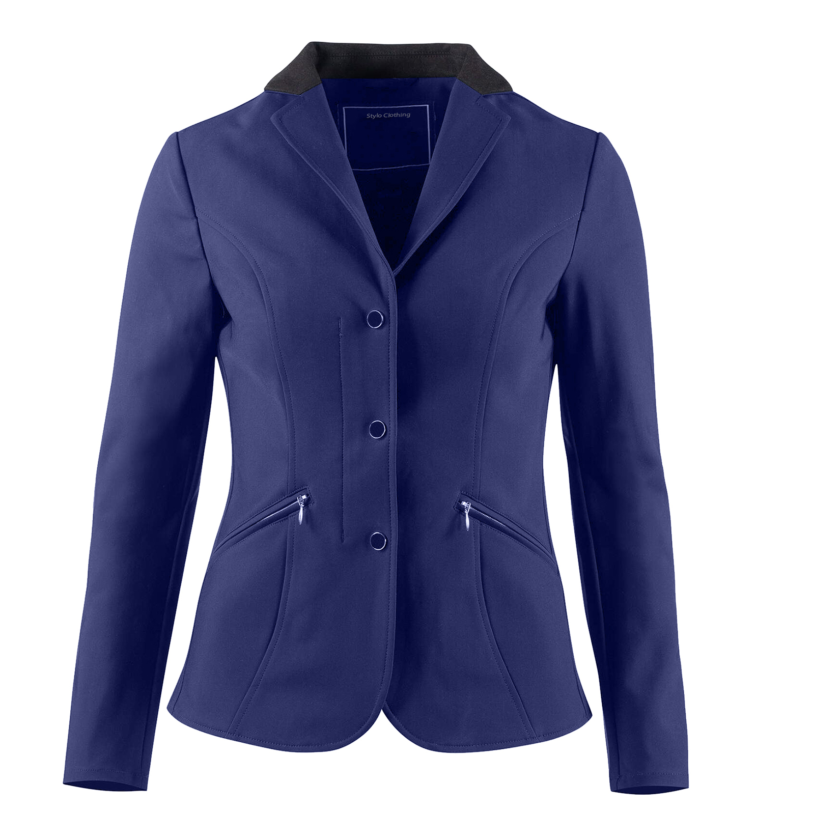 Premium Women's Show Jacket with Distinctive Contrast Contrast Buttons and 2 Pockets