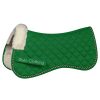 "Premium cotton half saddle pad with faux fur leather, crafted for equestrian use, available in bulk from Stylo Clothing"