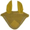 Bright mustard fly veils designed for horses
