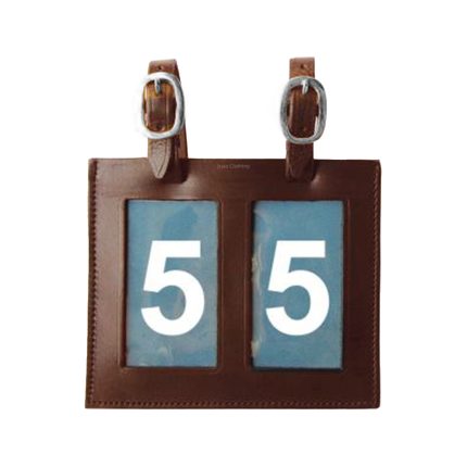 Number Holders - Best Quality Leather Number Holder with 2 Windows for Horse Show - Stylo Clothing Wholesale