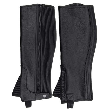 Top Quality Half Chaps with Flat Grain Leather - 10+ Sizes