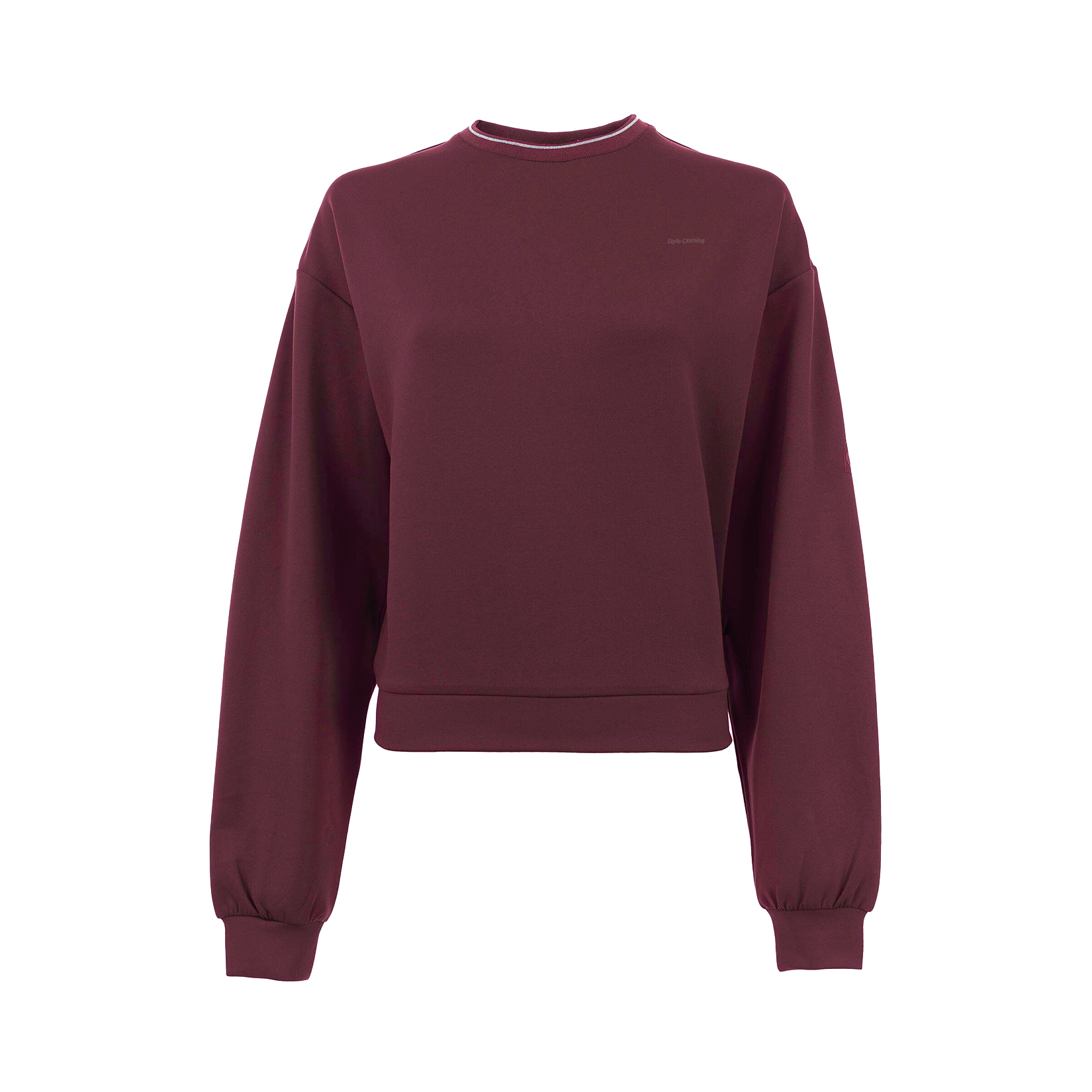 High-Quality Round Neck Sweat Shirt with Ribbed Cuffs, Perfect for Wholesale Manufacturers
