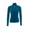 Stylish and functional Women Zipper Shirt Neck Base Layer for riders supplied by Stylo Clothing in bulk