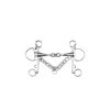 Top-selling 2-joint Pelham bit with a stainless steel curb chain, designed for advanced control and smoother riding experience