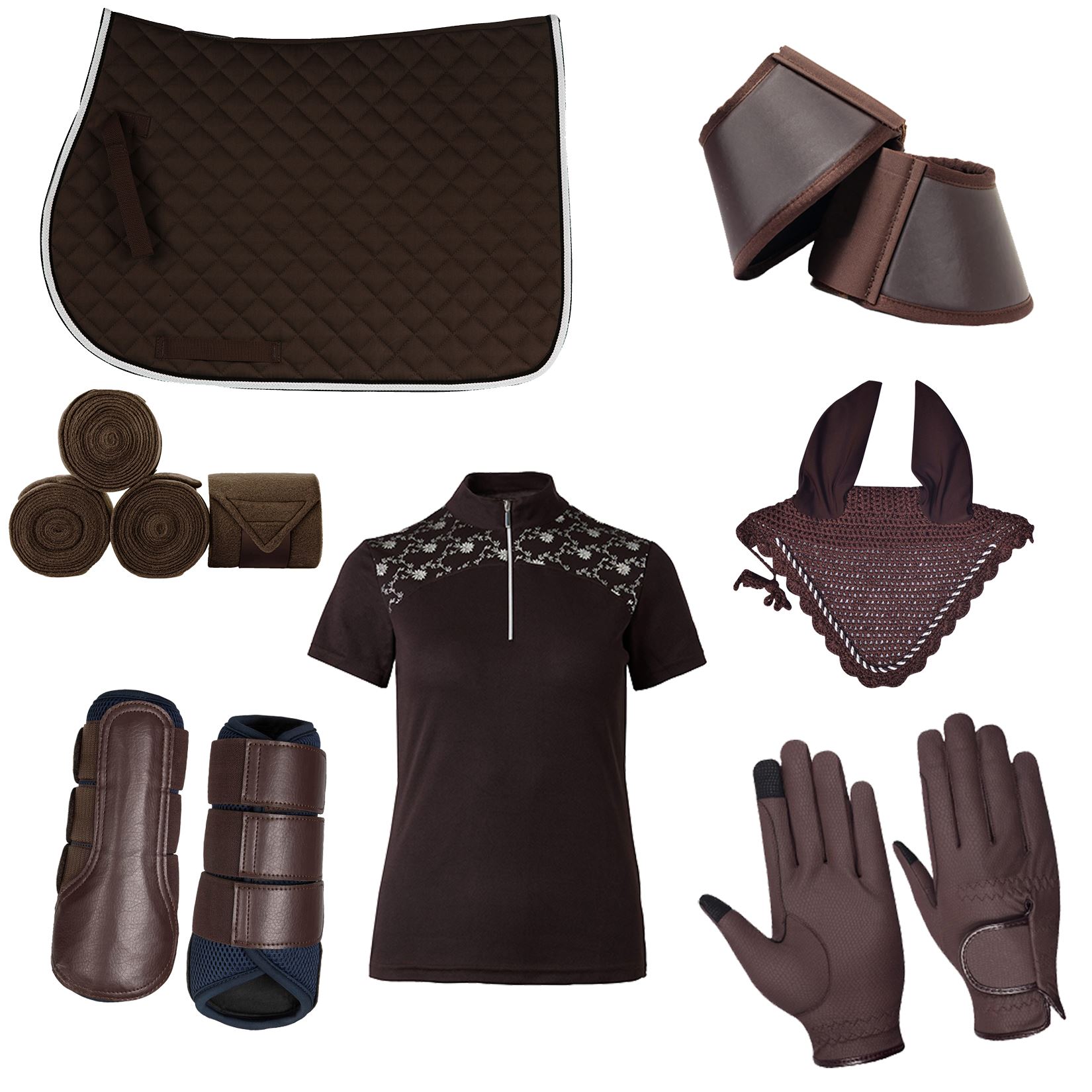 Durable Customized Horse Matching Sets in Wholesale, 7 Pieces for Complete Horse Gear