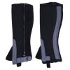 "Premium lightweight Amara half chaps for equestrian training, button and zipper design, available wholesale from Stylo Clothing"