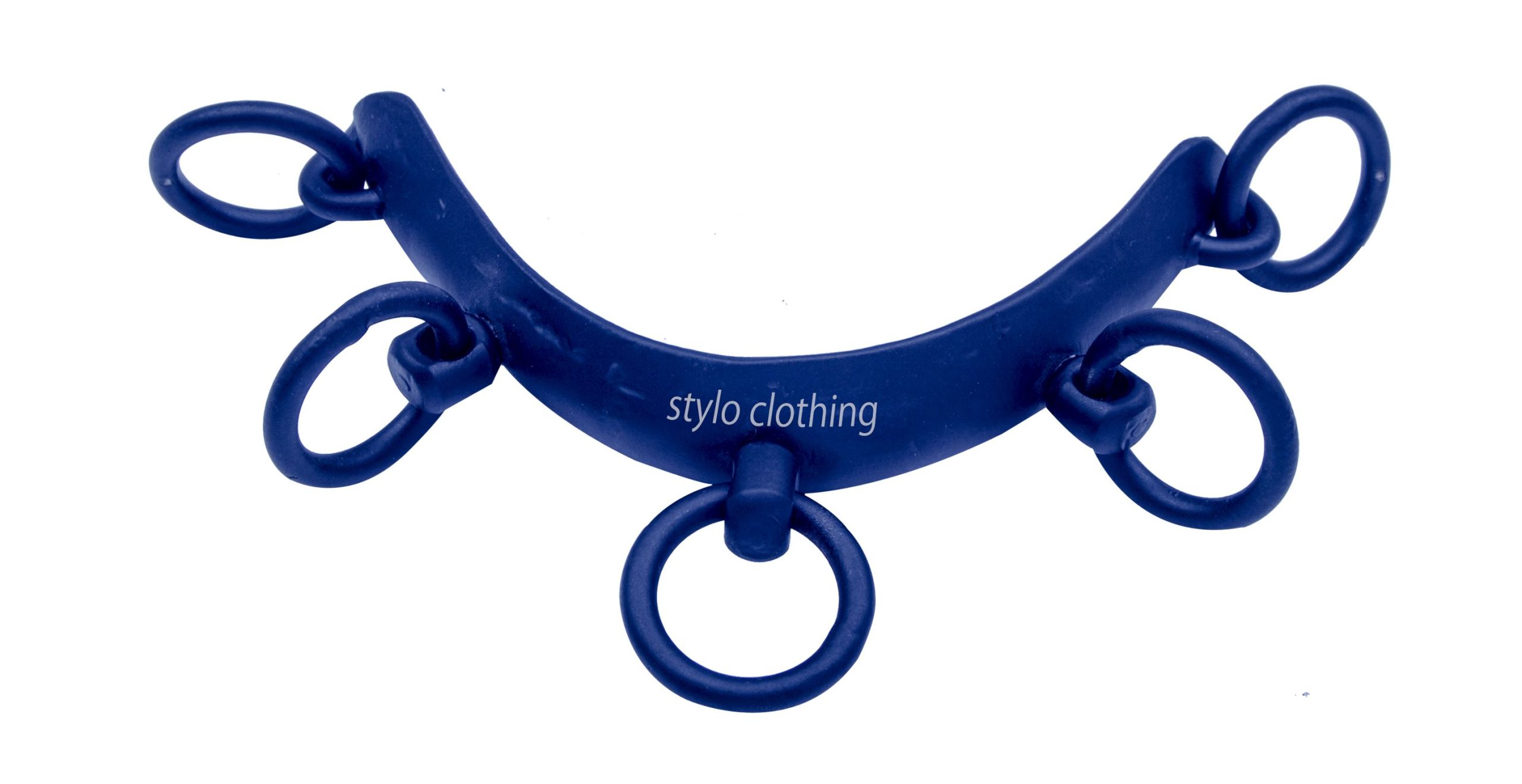 Stylish and functional cavesson noseband for horses, featuring 5 rings for versatility, bulk orders at Stylo Clothing.