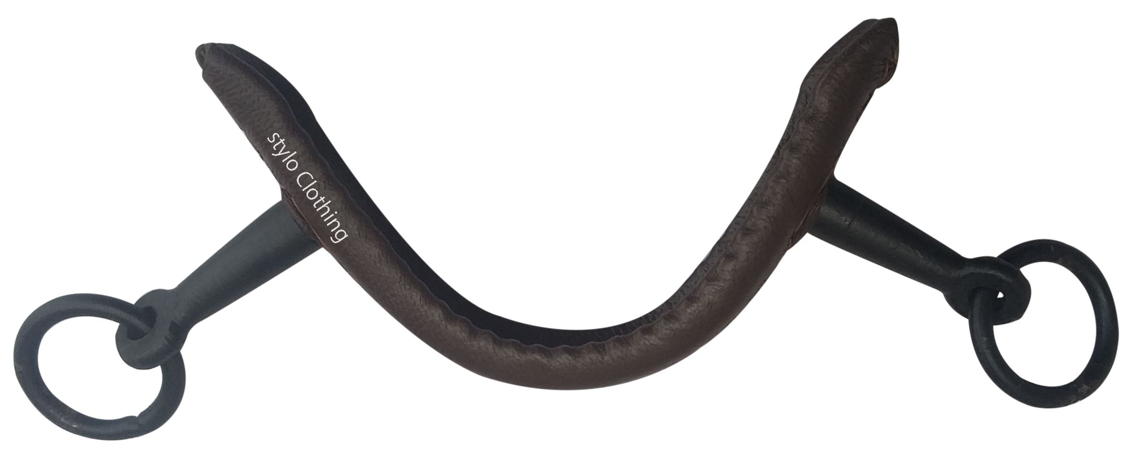 Top-grade horse leather cavesson noseband with 2 rings, ideal for versatile training needs, offered by Stylo Clothing wholesale.