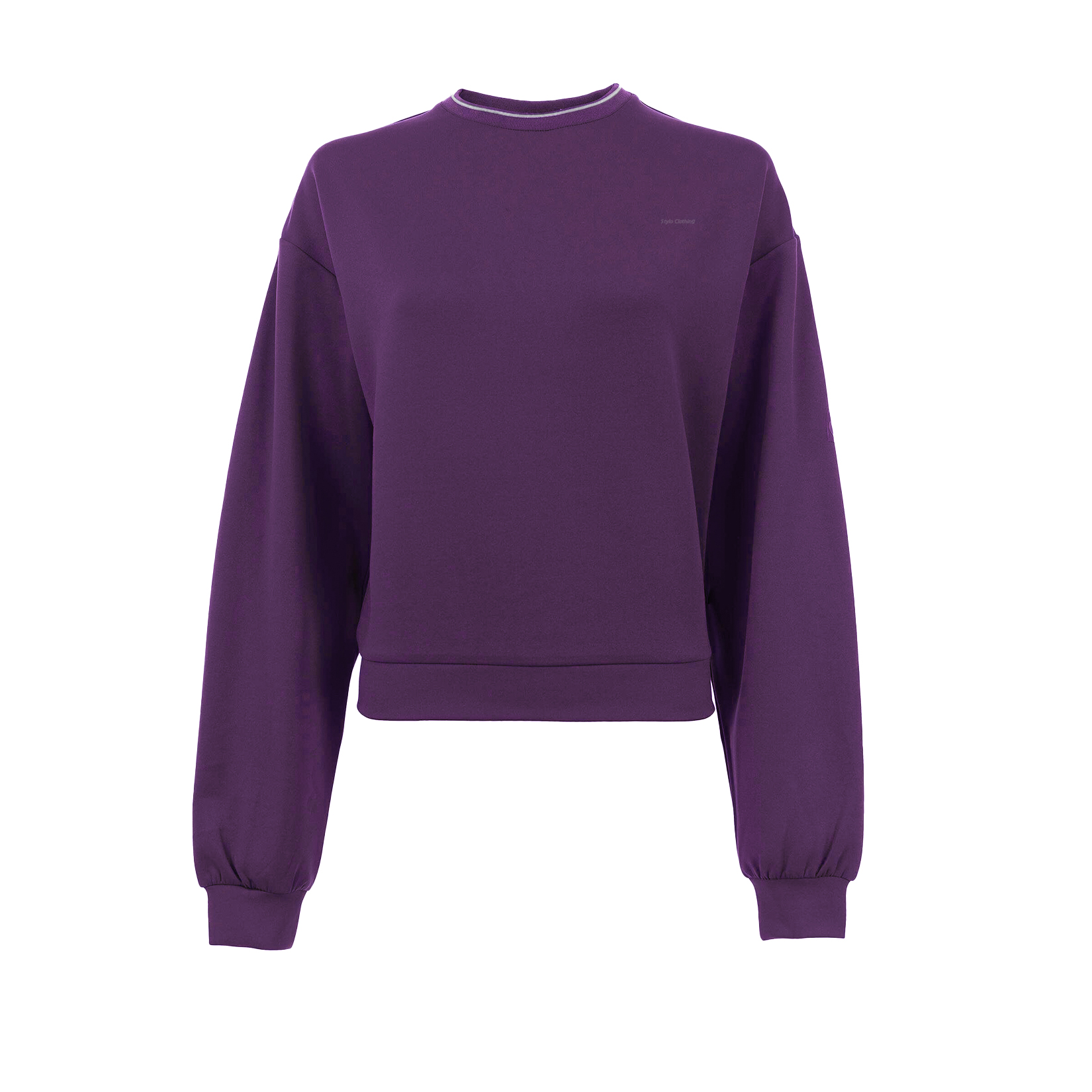 Soft Round Neck Sweat Shirt with Ribbed Cuffs, Available from Leading Wholesale Apparel Manufacturer