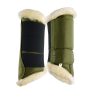 Stylish Horse Brushing Boot with faux fur in all sizes, designed for equestrian athletes looking for comfort and durability during training and competitions.