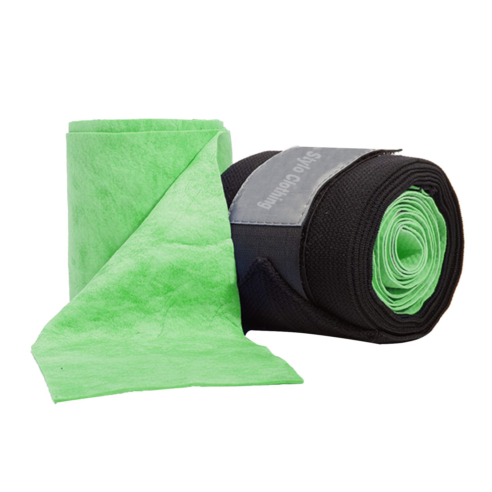 Light Green Hydro Horse Bandages – Fast Recovery & Cooling Support Light green hydro horse bandages promoting quick recovery with cooling properties.