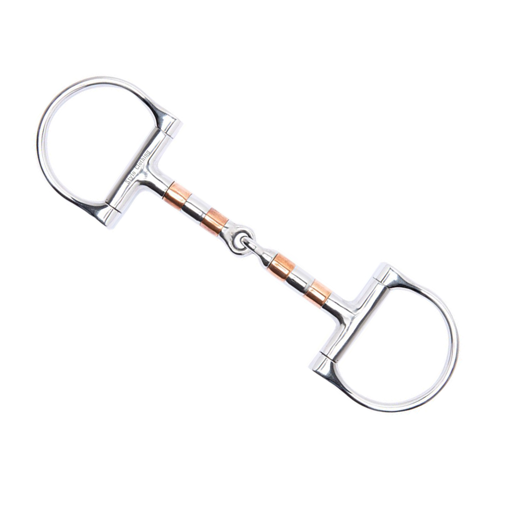 Durable steel D-ring bit, available in 100+ designs, providing top-tier quality and comfort for riders seeking reliability.
