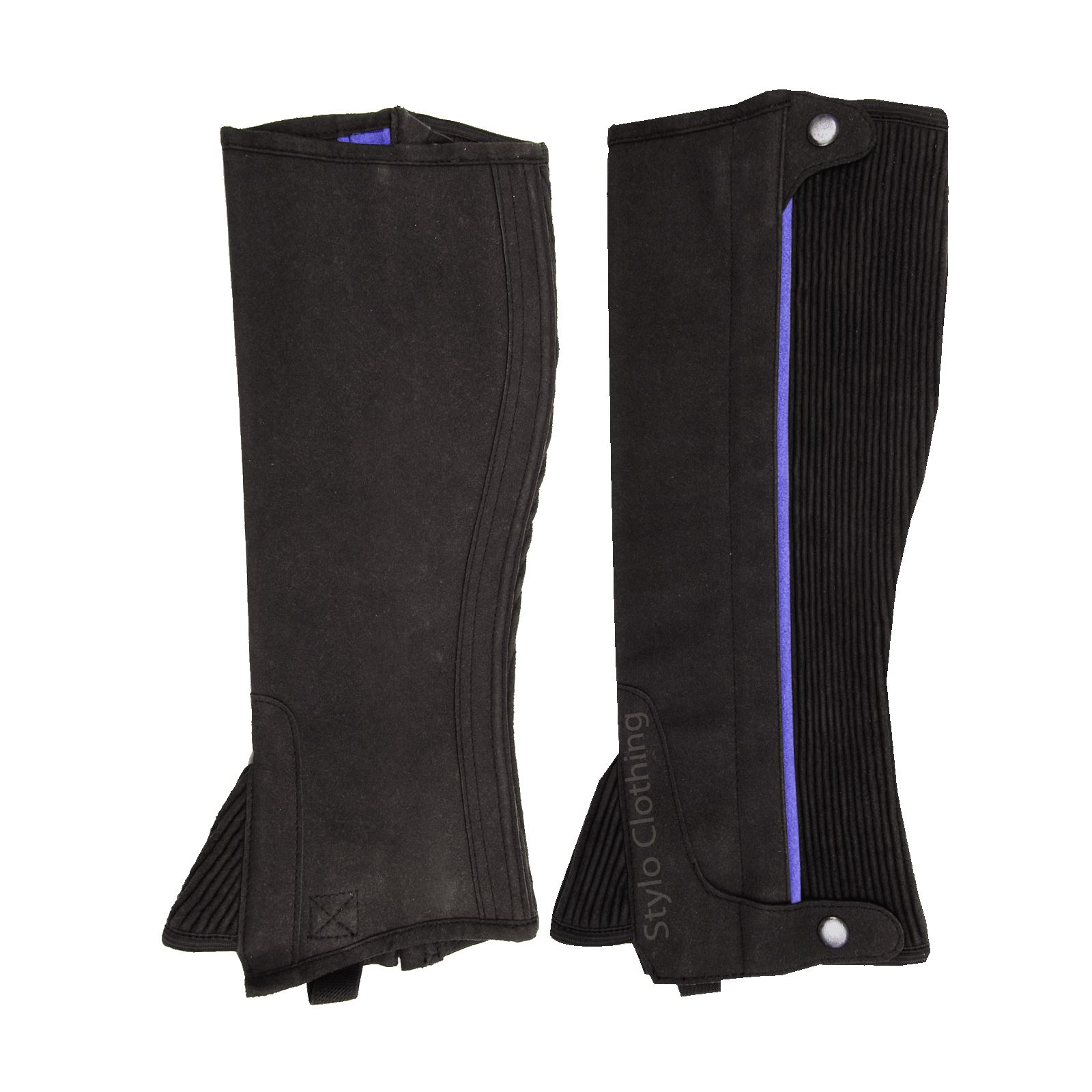 Top-quality-Amara-half-chaps-non-slip-adjustable-button-horse-riders-gear Bestselling Amara half chaps for training, featuring protective design and zipper functionality, horse tack by Stylo Clothing