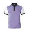 Men t-shirt with buttons for horse riding short sleeve rider wear at wholesale prices