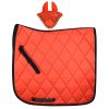 Top-selling-stylish-matching-set-Double-Cord-Ear-Bonnet-and-Cotton-Saddle-Pad. High-Quality Horse Matching Set in Wholesale, Includes Double Cord Ear Bonnet and Cotton Saddle Pad