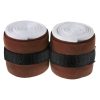 Brown Trendy Horse Bandages with Plush Padding for Support Classic brown trendy horse bandages ensuring strong support and plush comfort for horse legs.