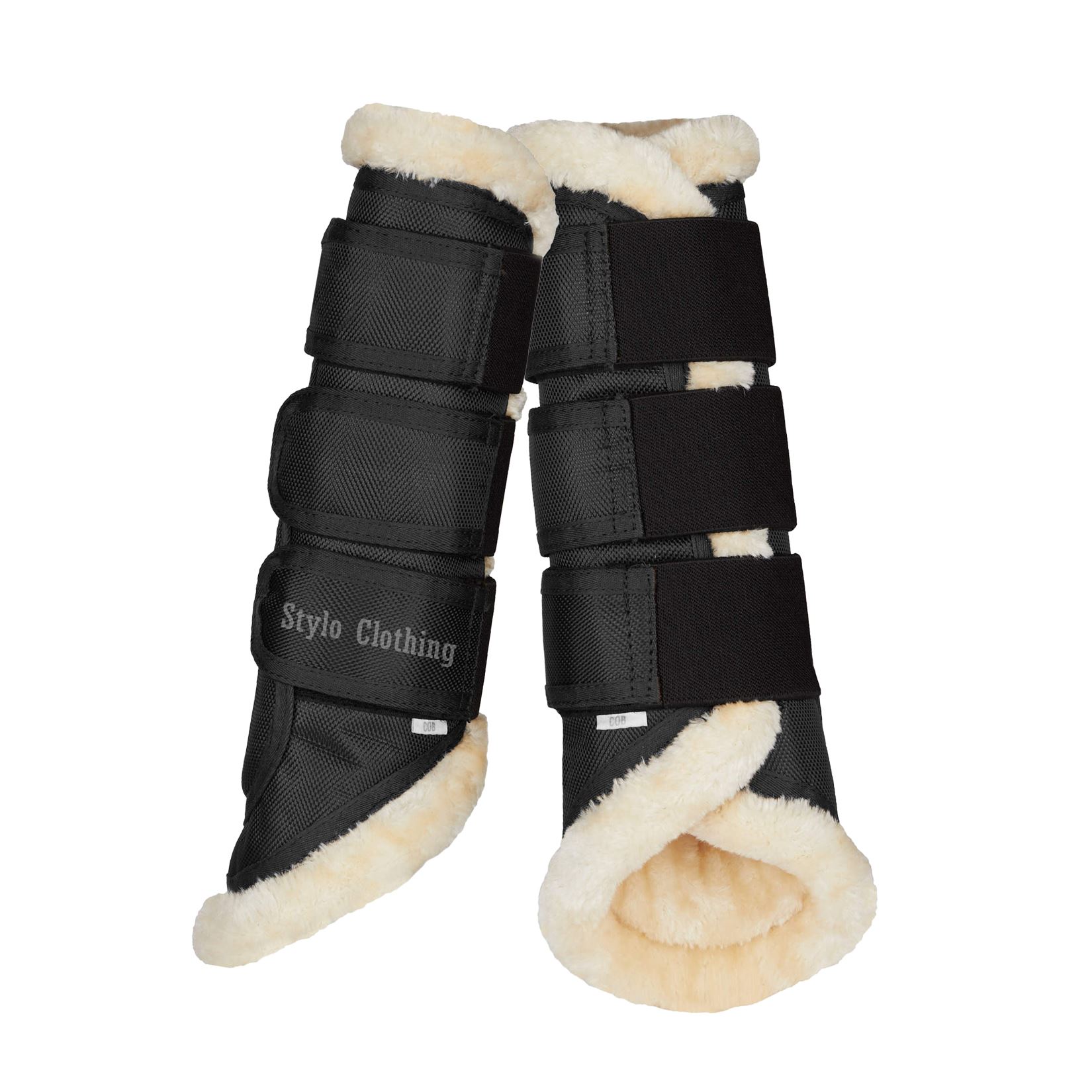 Wholesale horse Trendy Brushing Boots designed-with-comfortable-faux-fur-horse-wear