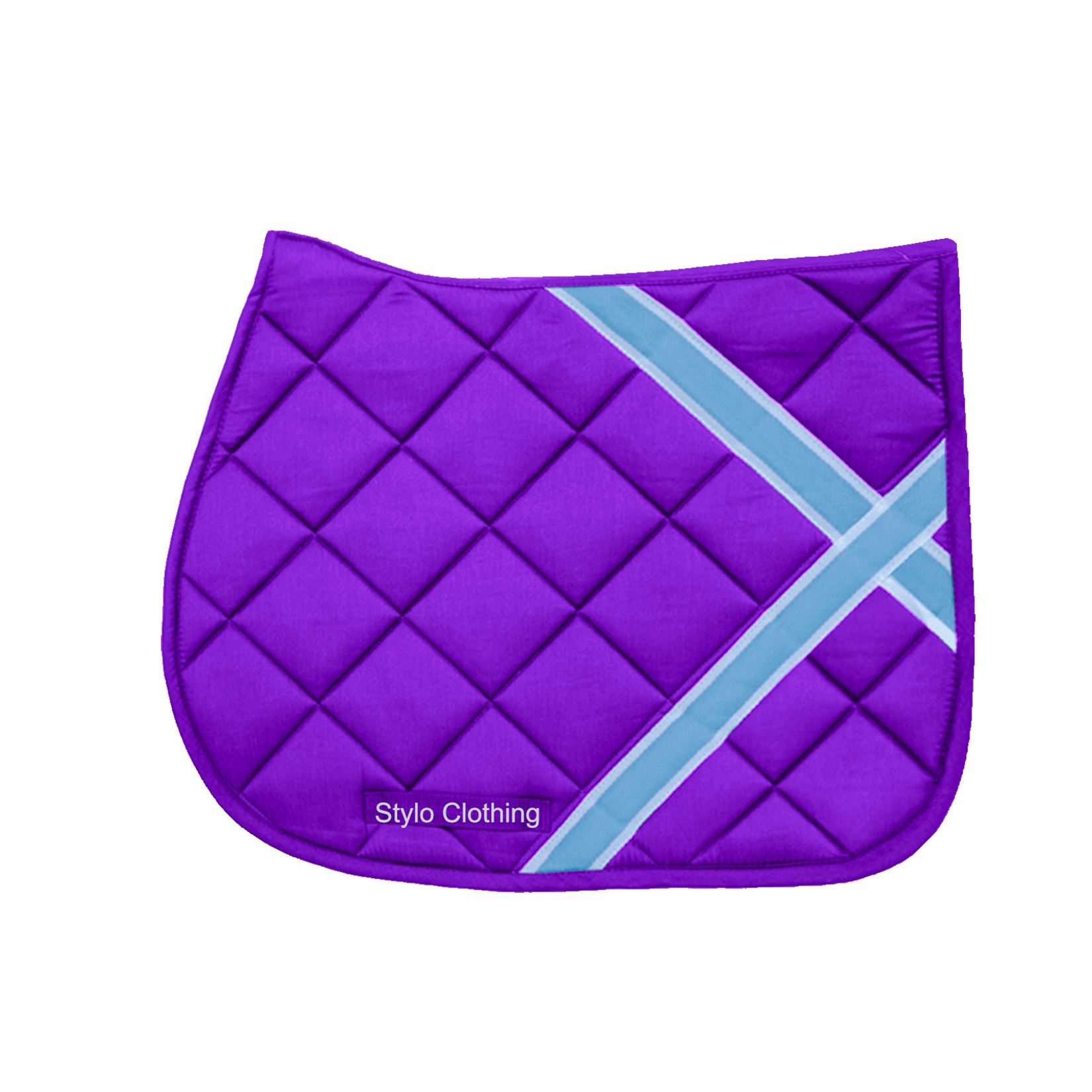 "Bestselling cotton Fashionable Saddle Pad – square quilted design for dressage and wholesale equestrian supplies"