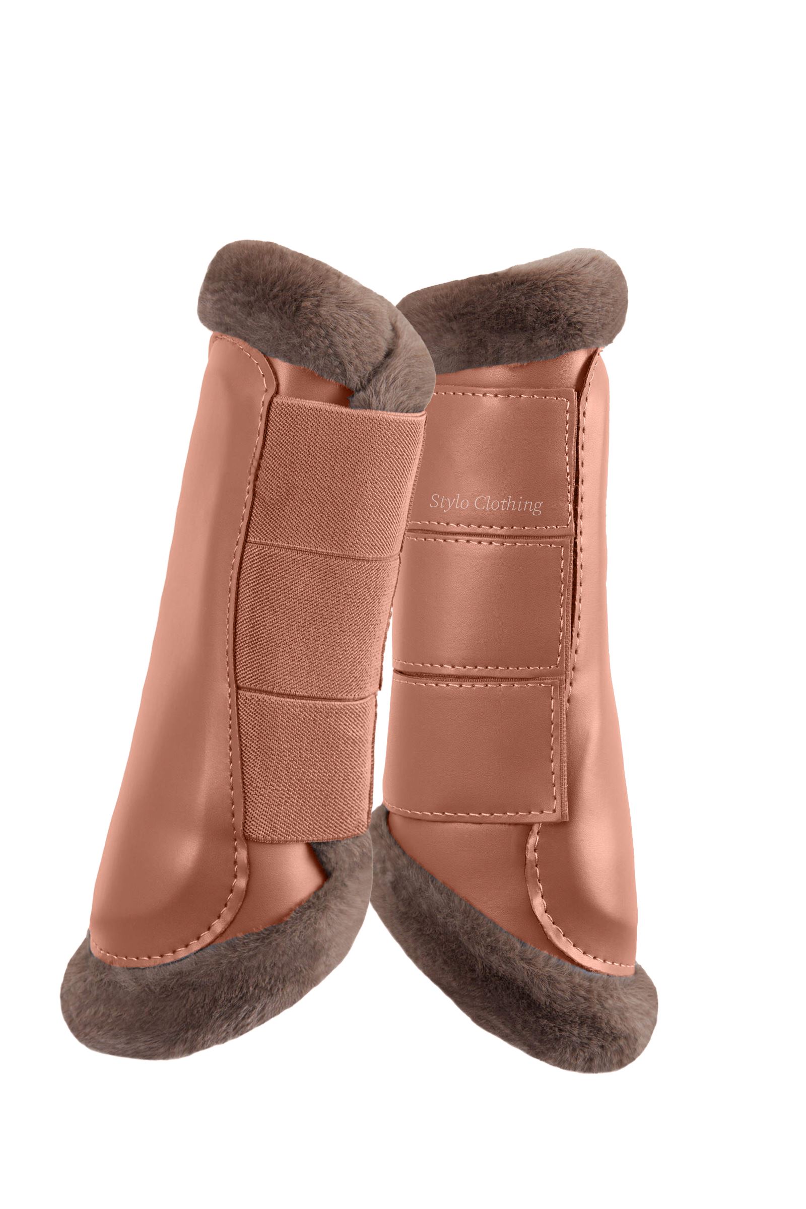 Wholesale luxurious brushing boots, ideal for riders seeking durability and elegance, manufactured by Stylo Clothing.