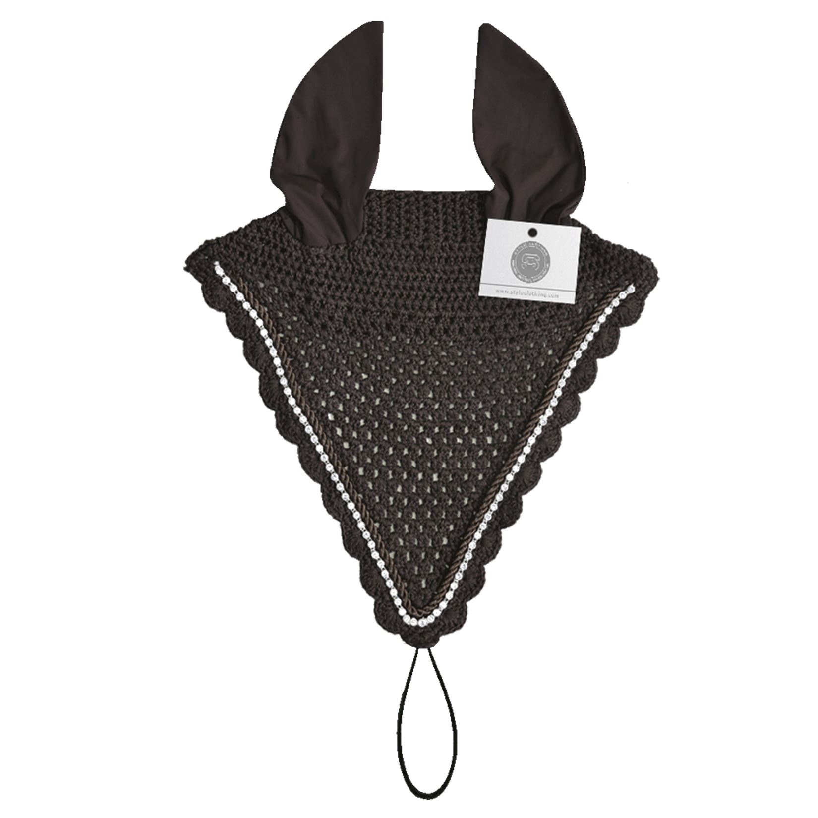 Black best fit ear bonnet with a classic design for stylish protection