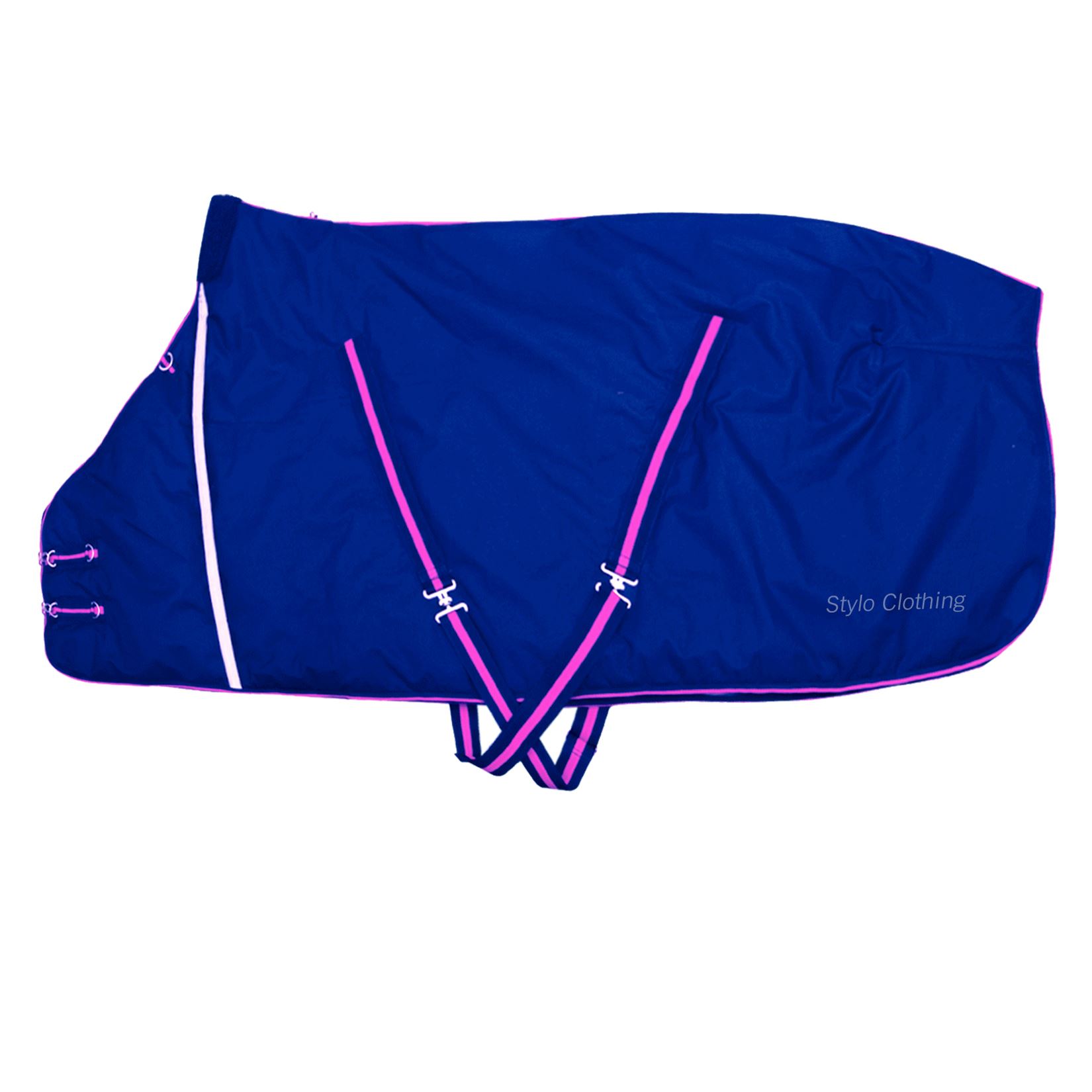 Customizable waterproof and breathable horse rug for winter conditions, available in various colors by Stylo Clothing.