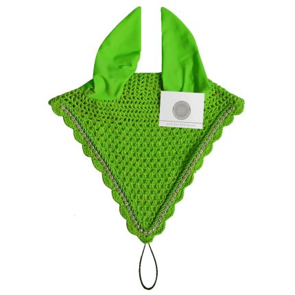 Shamrock fly veil ear bonnet designed for stylish protection and comfort