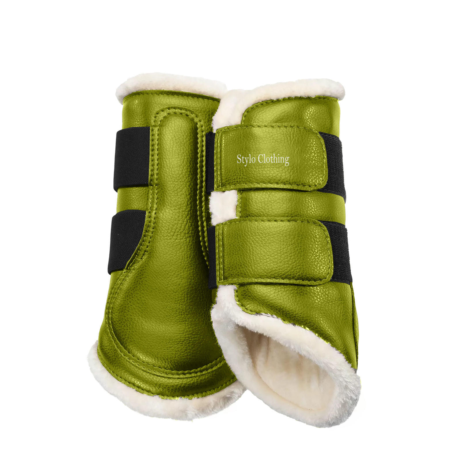 Premium quality Stylish Horse Boots with Faux Fur for stylish leg protection by Stylo Clothing