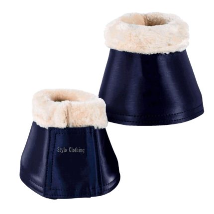 Faux fur-lined Trendy Bell Boots for enhanced horse care, available for bulk orders from Stylo Clothing.