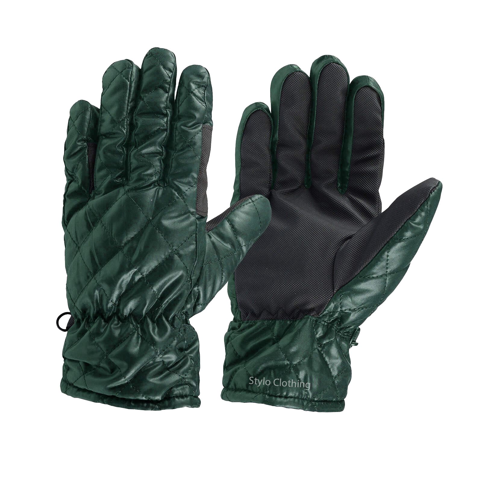 customize-horse-rider-gloves-with-touch-screen-patch-supplies Factory made padded quilted Gorgeous Gloves strong-gripped-riding-gloves for winter horse tack from Stylo Clothing