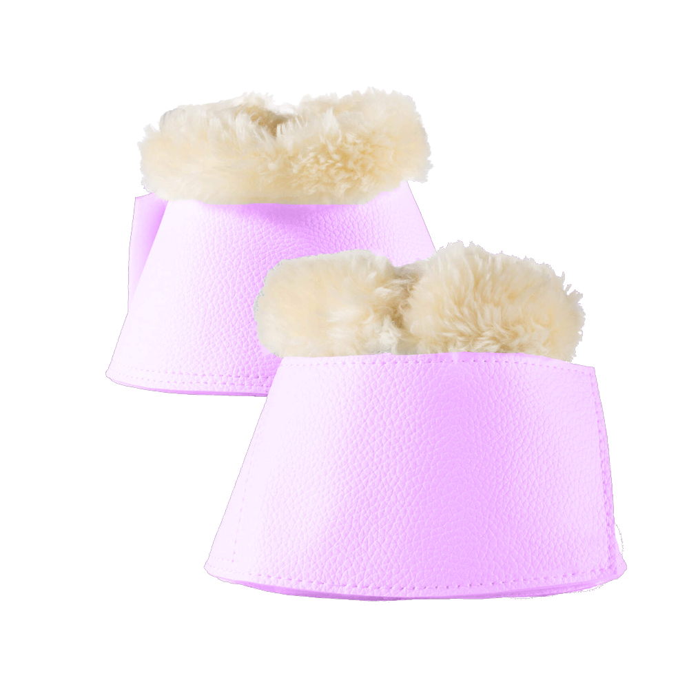 Comfortable faux fur-lined best fit bell boots crafted for horse safety and riding, available for bulk orders at Stylo Clothing