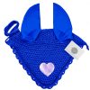 Astonishing Horse Fly Veil Valentines Ear Bonnet in Admiral - Classic and Bold Classic admiral valentines ear bonnet for horse gear