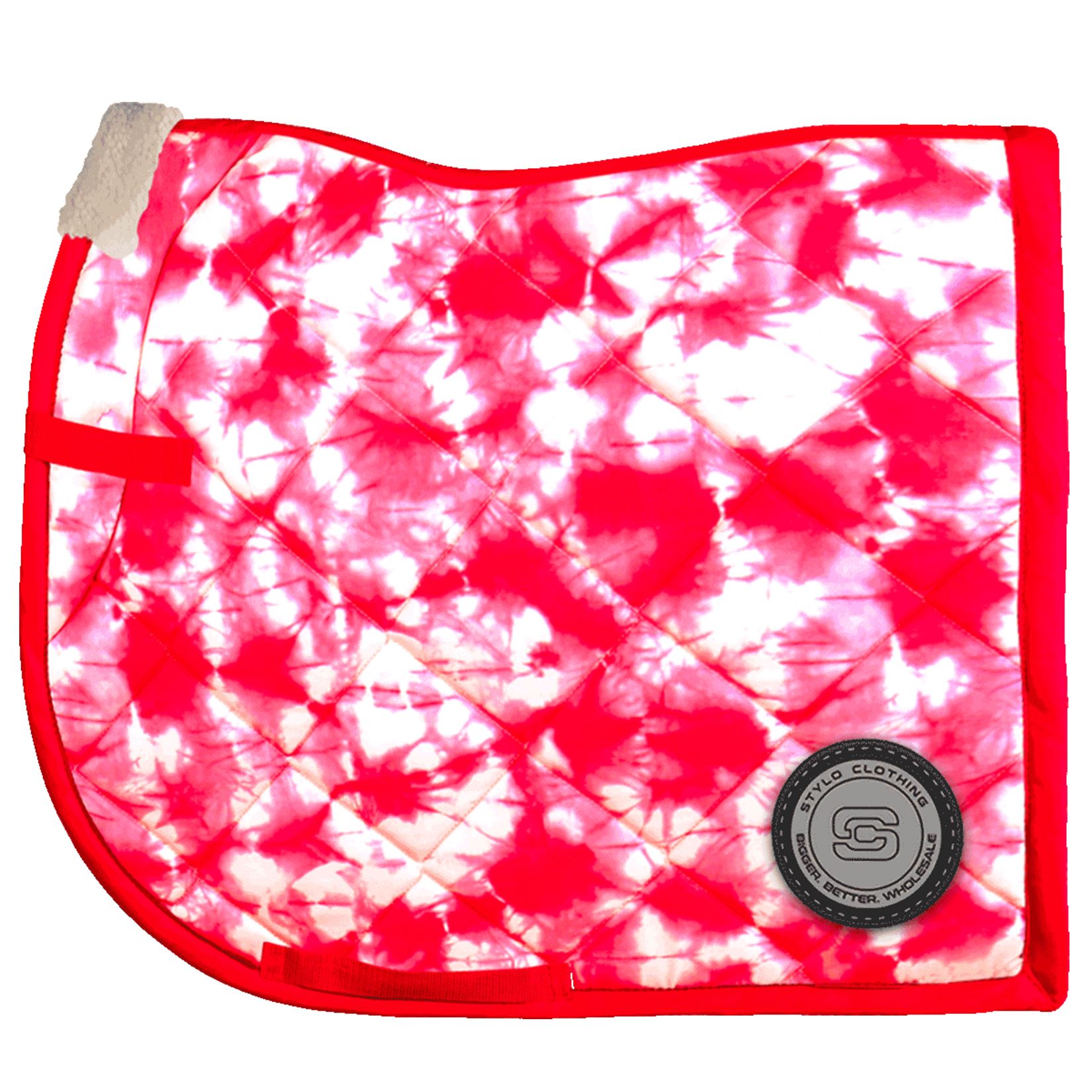 "Anatomic Saddle Pad in Wholesale – customized fit with tie-dye effect, ideal for horse riding gear and equestrian supplies"