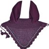 Durable adjustable ear bonnets for horses with crystal embellishments, string design for comfort and style