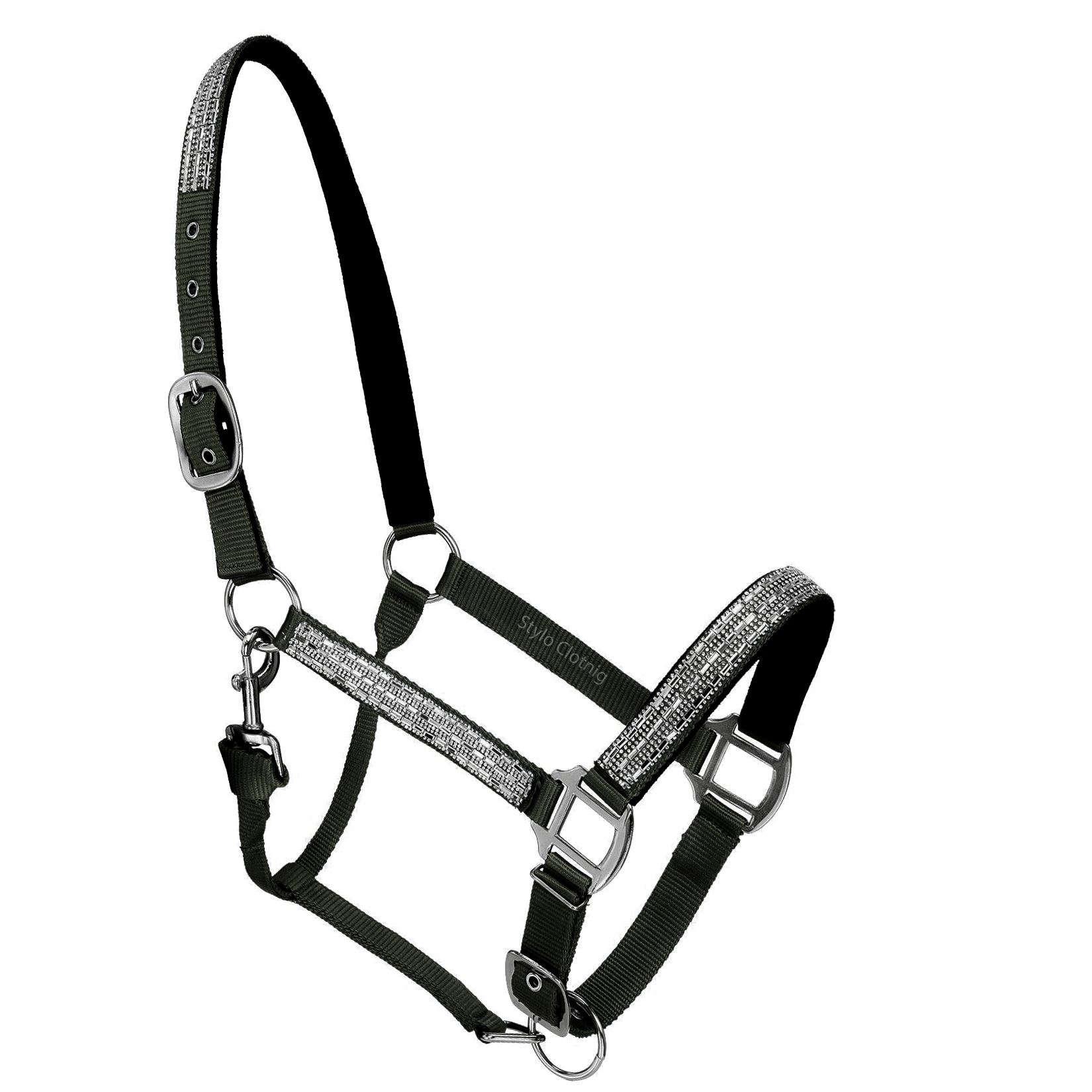 Astonishing Horse Show Halter Loaded with Crystals by Stylo Clothing Astonishing Horse Show Halter Loaded with Crystals in 5 Colors