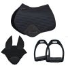 Customizable Horse Matchy Sets in Wholesale, Complete with Ear Bonnet, Saddle Pad, and Stirrups