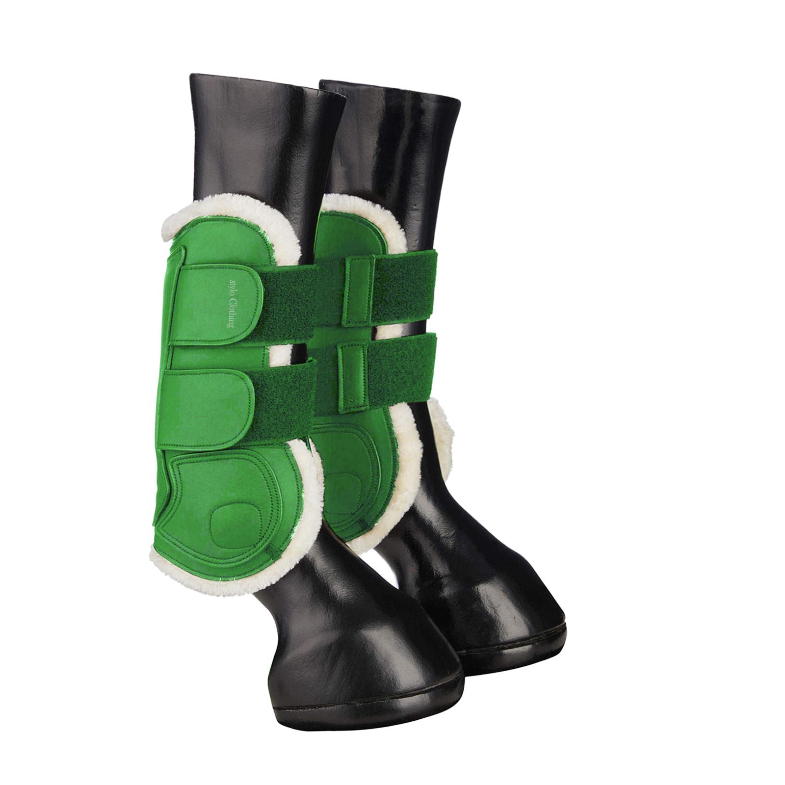 Classical Horse Boots made with faux fur for superior comfort and a stylish look, offering great protection and support for your horse's legs.