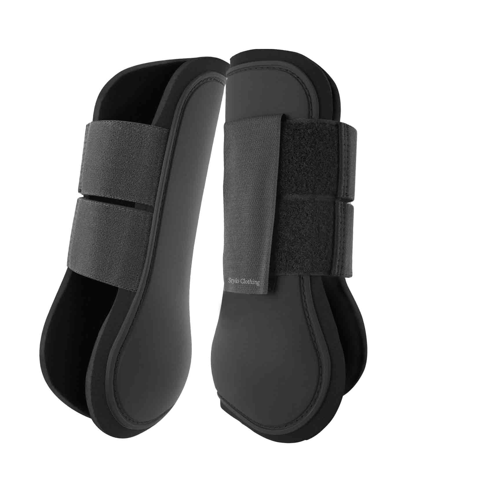 Custom-made tendon boots offering excellent support for horse tendons, available at low wholesale prices by Stylo Clothing.