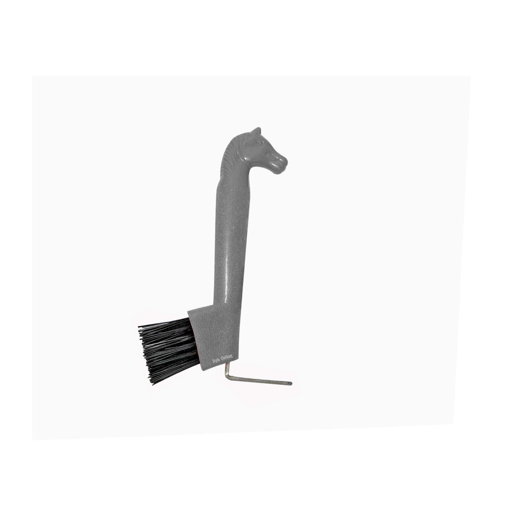High-quality exclusive 2-way hoof pick, perfect for removing debris from horse hooves with ease and precision, designed for durability.
